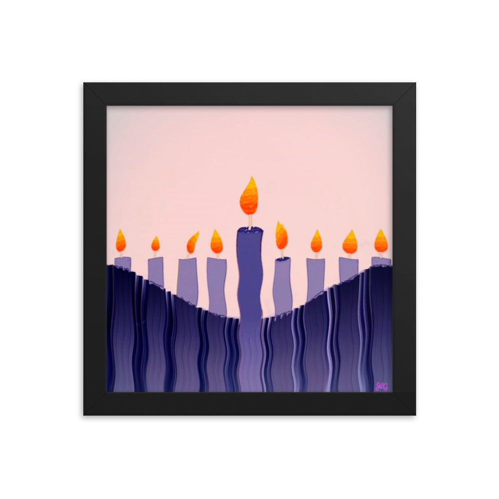 Swirling Hanukkah Candles