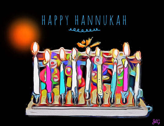 Illuminated Menorah