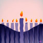 Swirling Hanukkah Candles