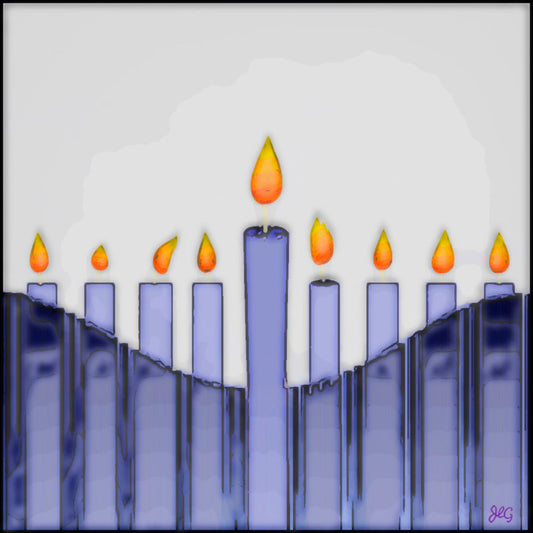 Decorative Hanukkah Candles