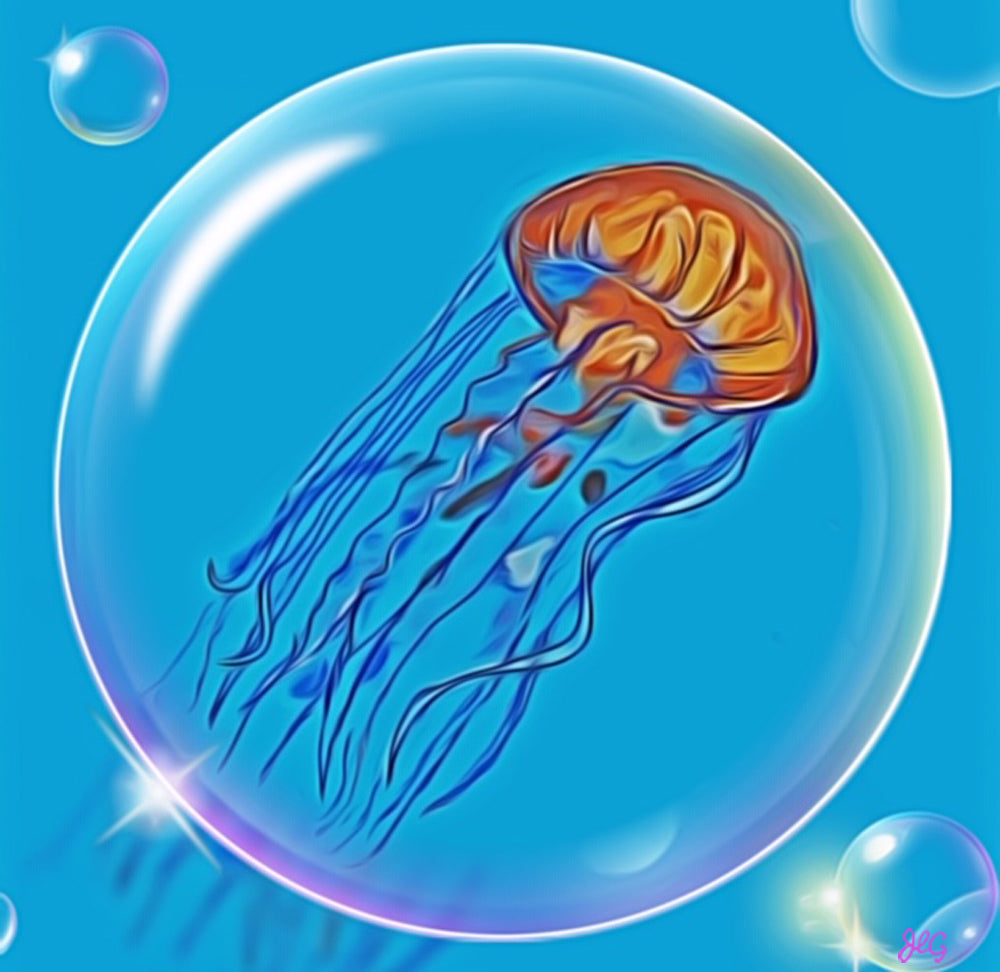 Jellyfish in a Bubble