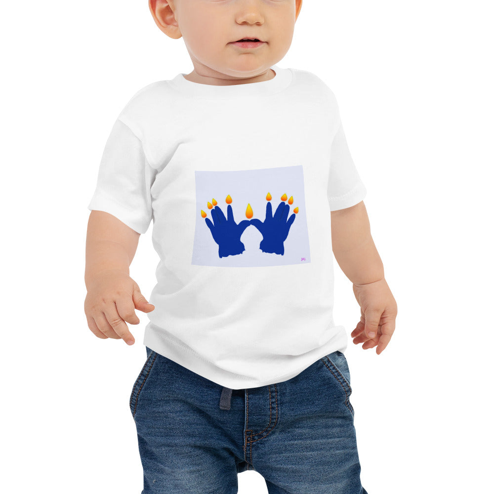 My First Hannukah Menorah Baby Jersey Short Sleeve Tee