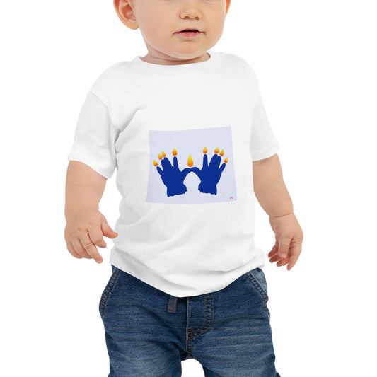 My First Hannukah Menorah Baby Jersey Short Sleeve Tee