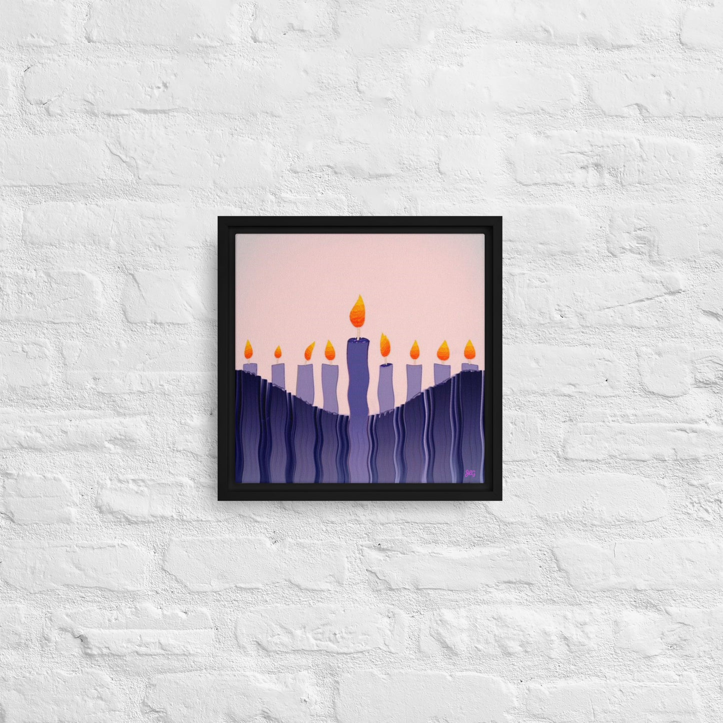 Swirling Hanukkah Candles