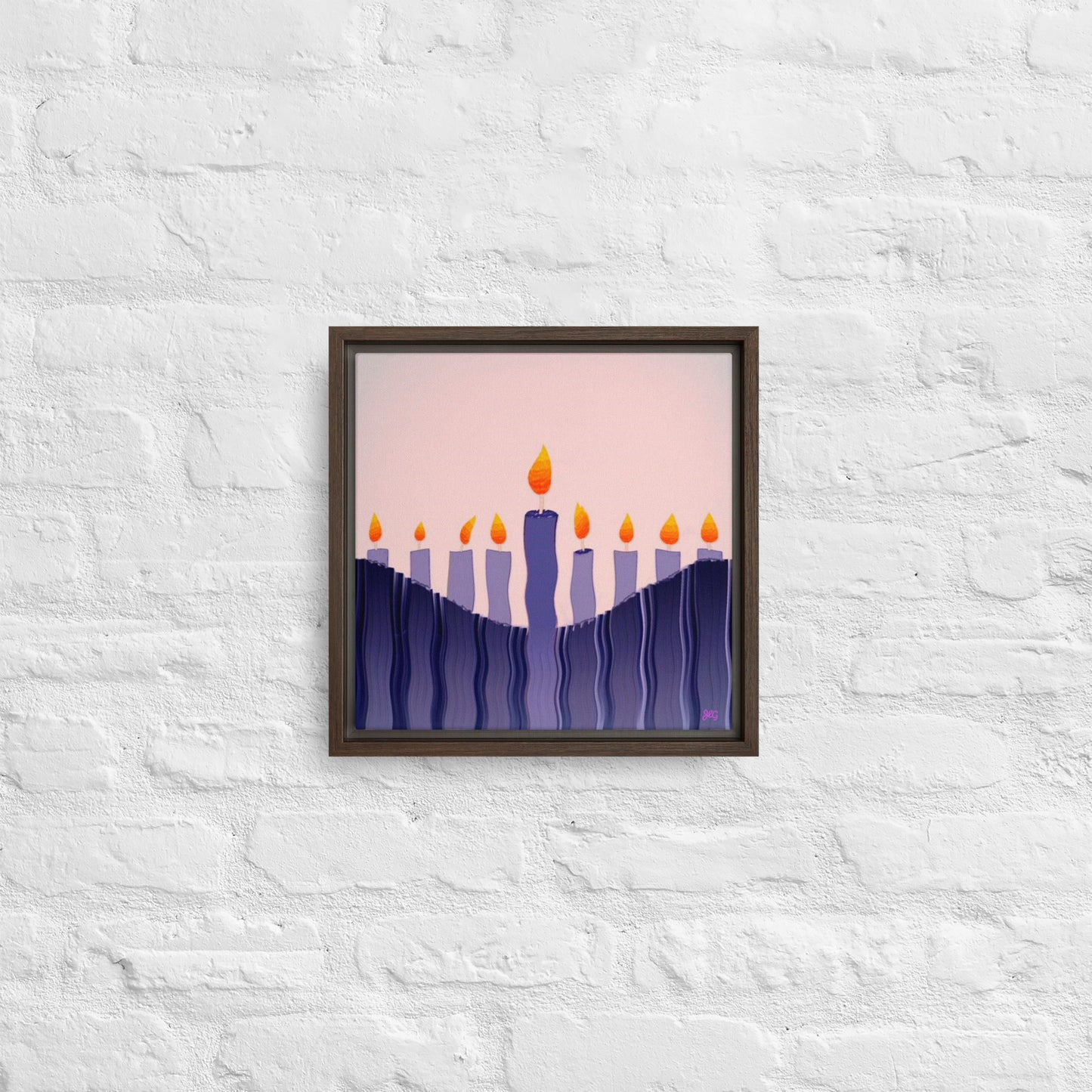 Swirling Hanukkah Candles