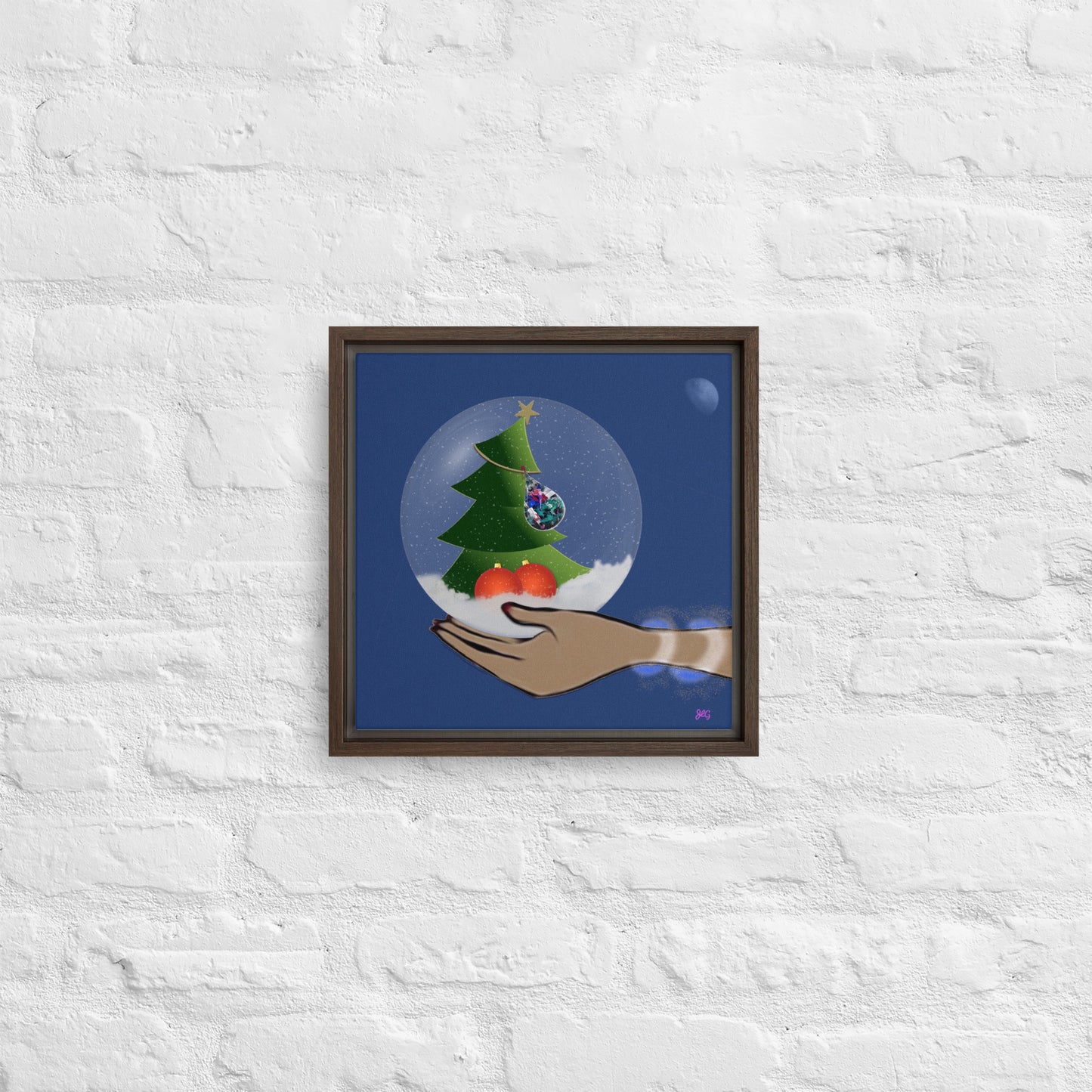 Christmas Scene in a Snowglobe