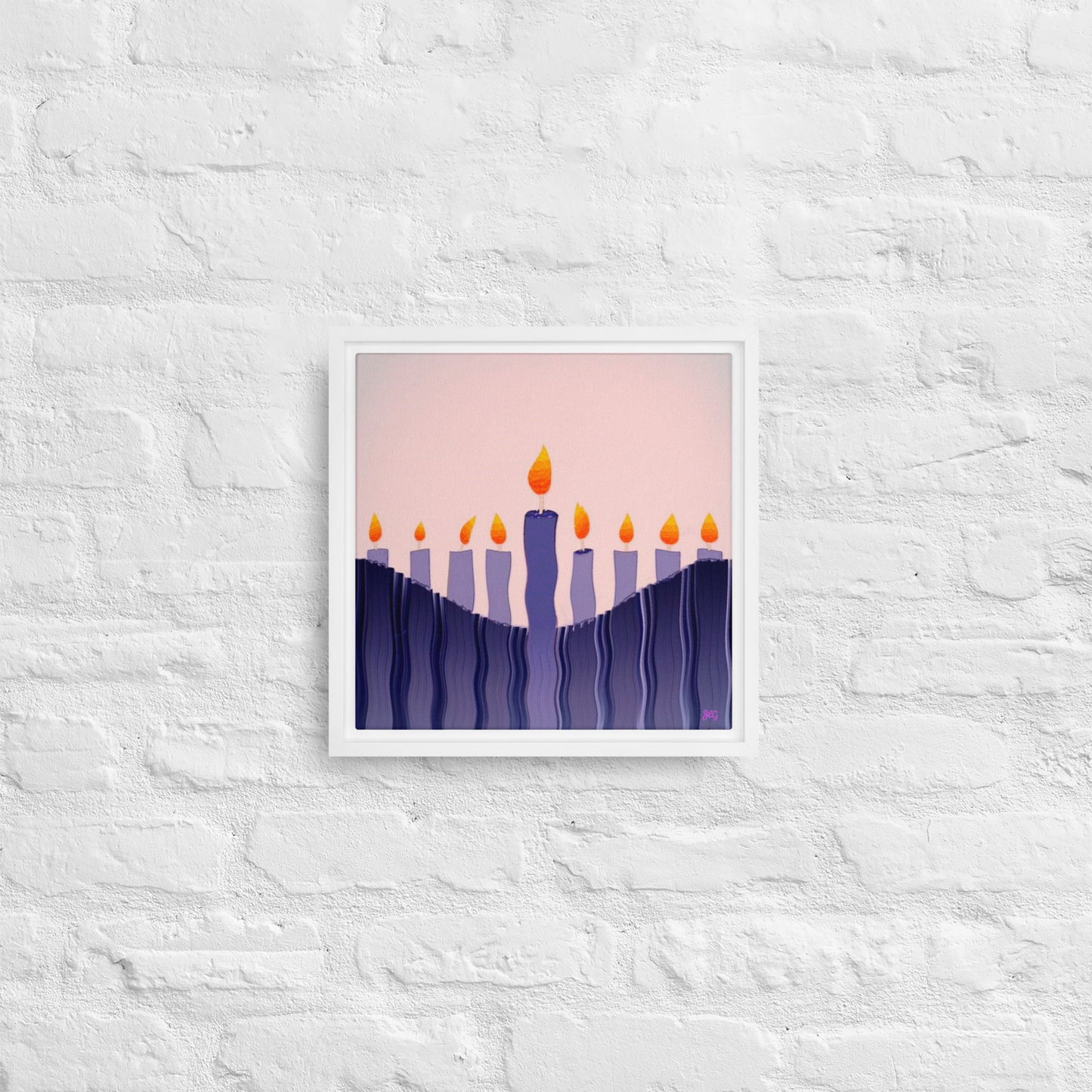 Swirling Hanukkah Candles