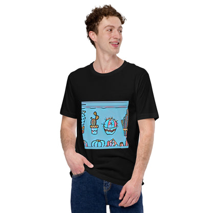 Multicolored Cacti Unisex t-shirt